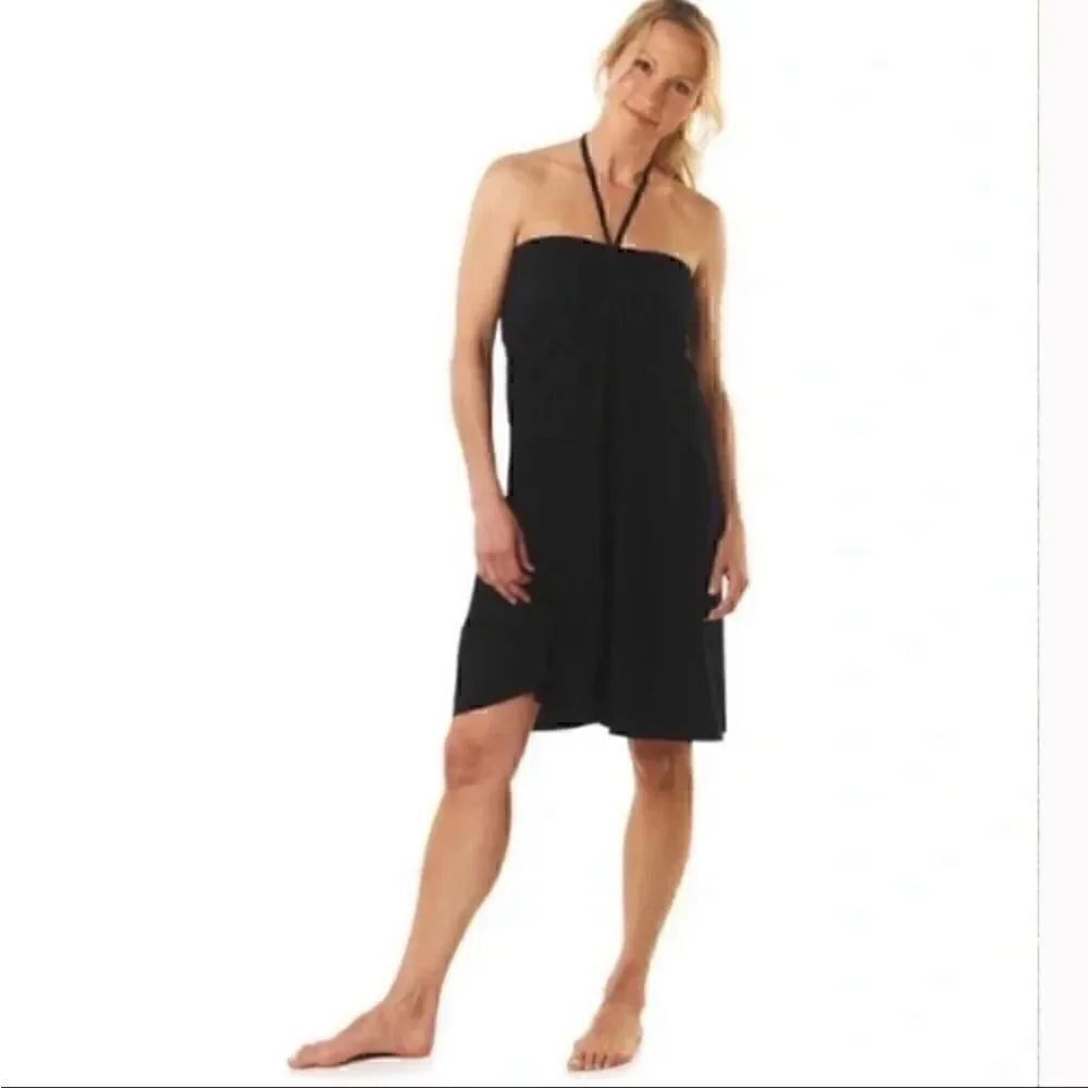 Patagonia Kamala Skirt Dress Slim Fit Cotton Black Womens SZ S